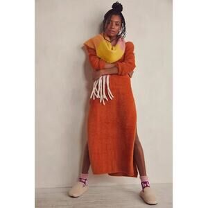 Free People Intimately Girls Night In Maxi Pullover Knit Dress Size Large NWT